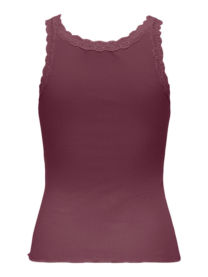 Onlsara Sharai Lace Tank Top - Bordeaux