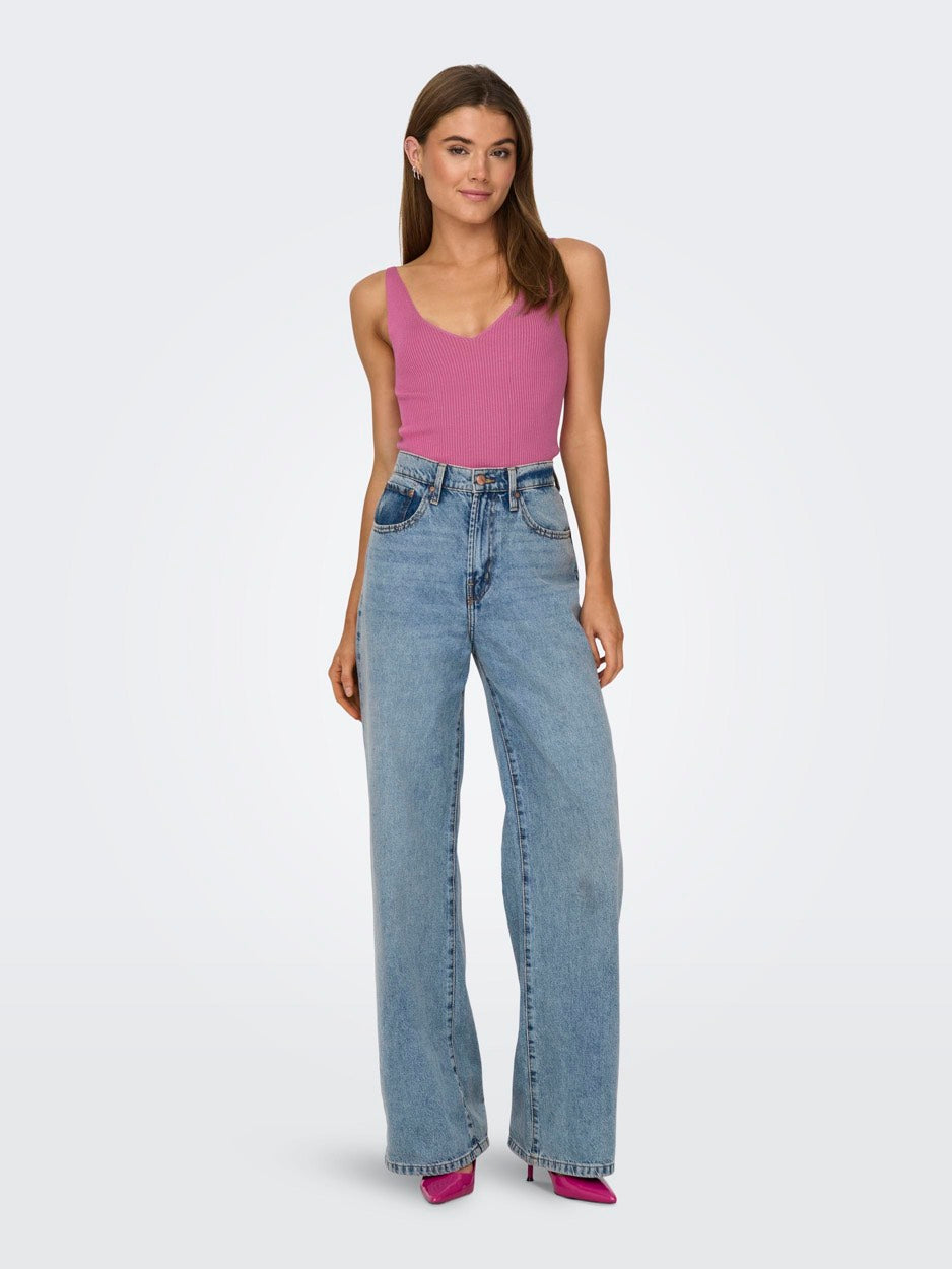 Jdynanna S/l Top Knt Noos - Roze