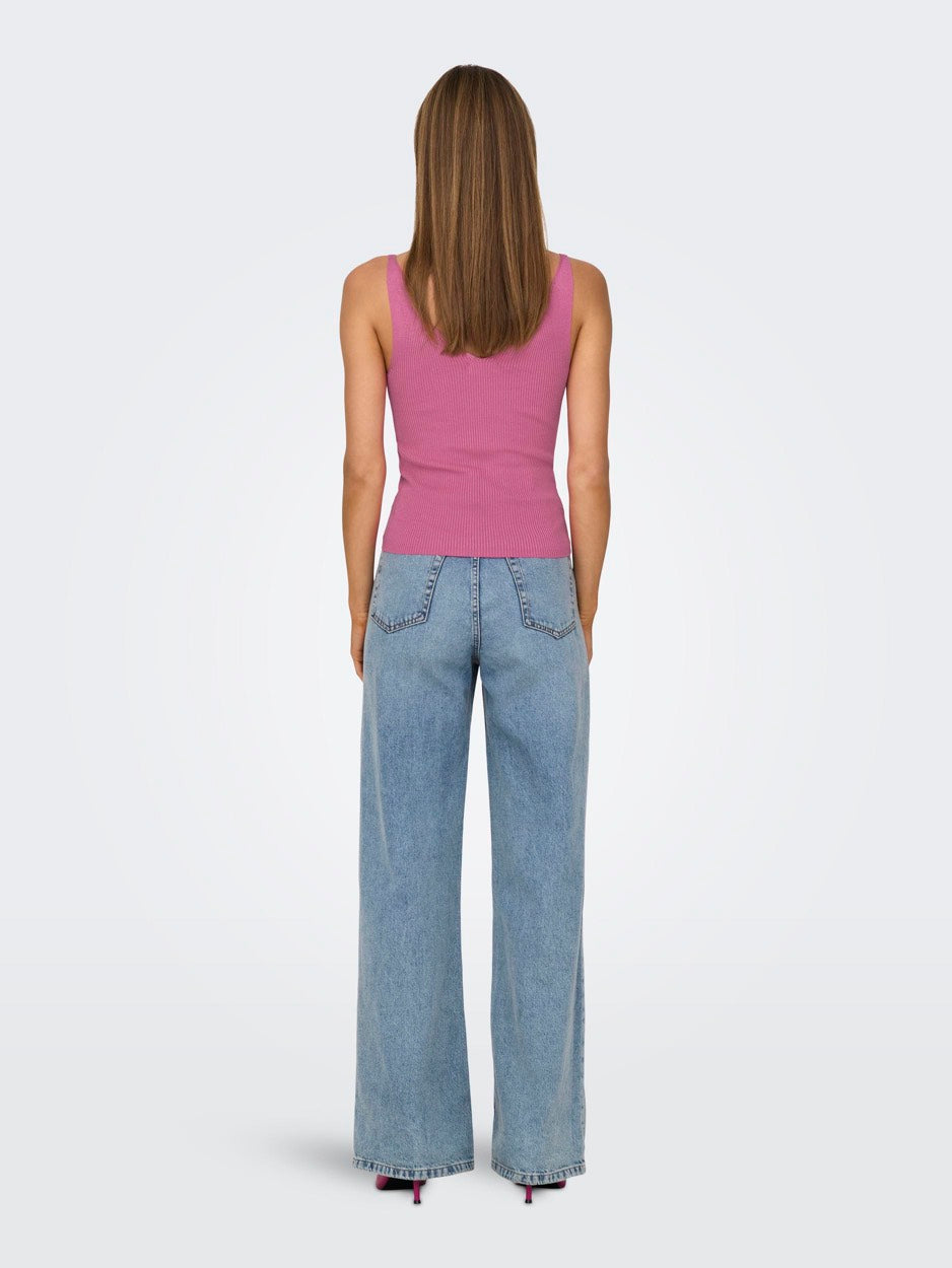 Jdynanna S/l Top Knt Noos - Roze