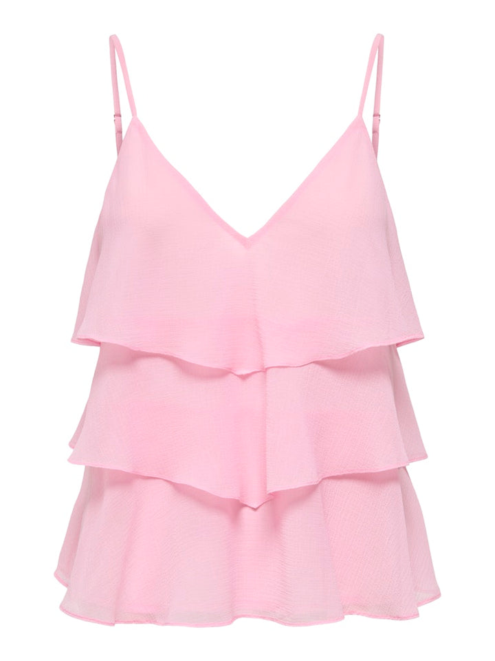 Onllinn Life Flounce Singlet Wvn Noos - Licht Roze