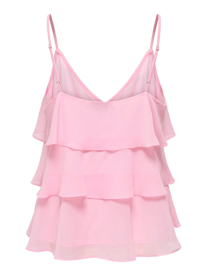 Onllinn Life Flounce Singlet Wvn Noos - Licht Roze
