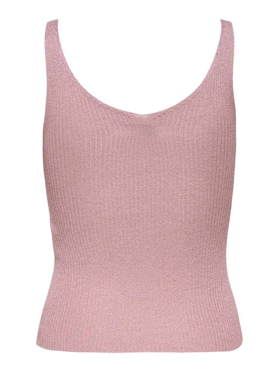 Jdybodilla Lurex S/l Top Knt - Oud Roze