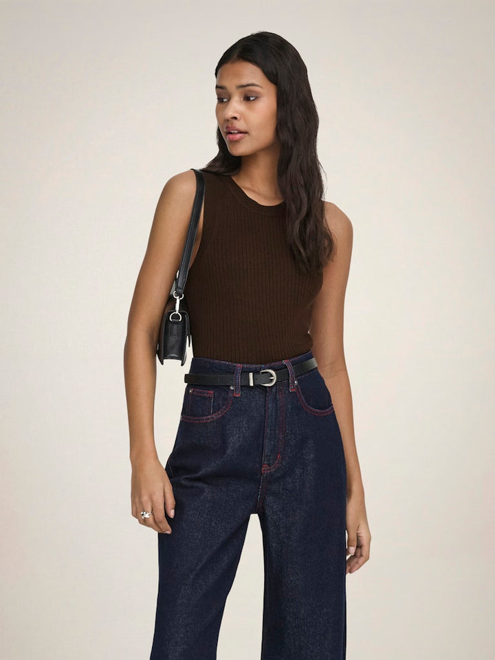 Jdyaya Tank Top Knt Noos - Bruin