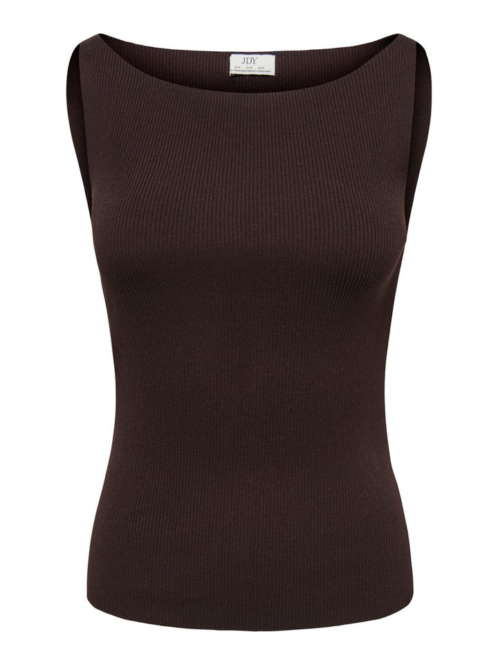 Jdynanna S/l Boat Neck Top Knt - Bruin