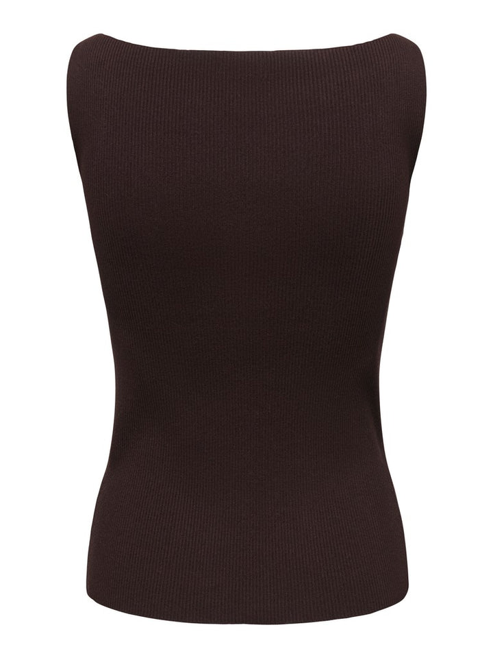 Jdynanna S/l Boat Neck Top Knt - Bruin