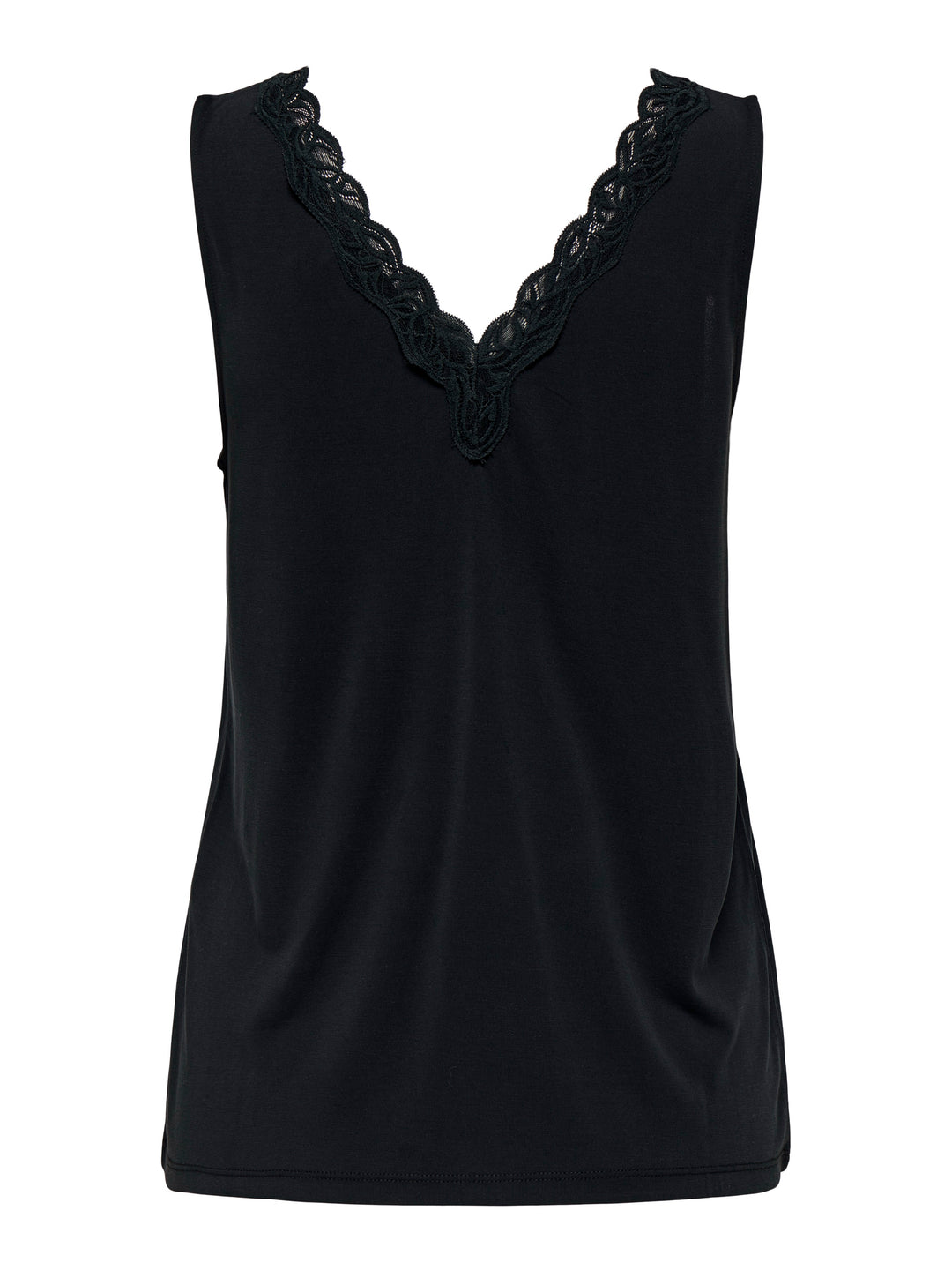 Onlfree Life S/l V-neck Lace Mix Top Jrs - Zwart