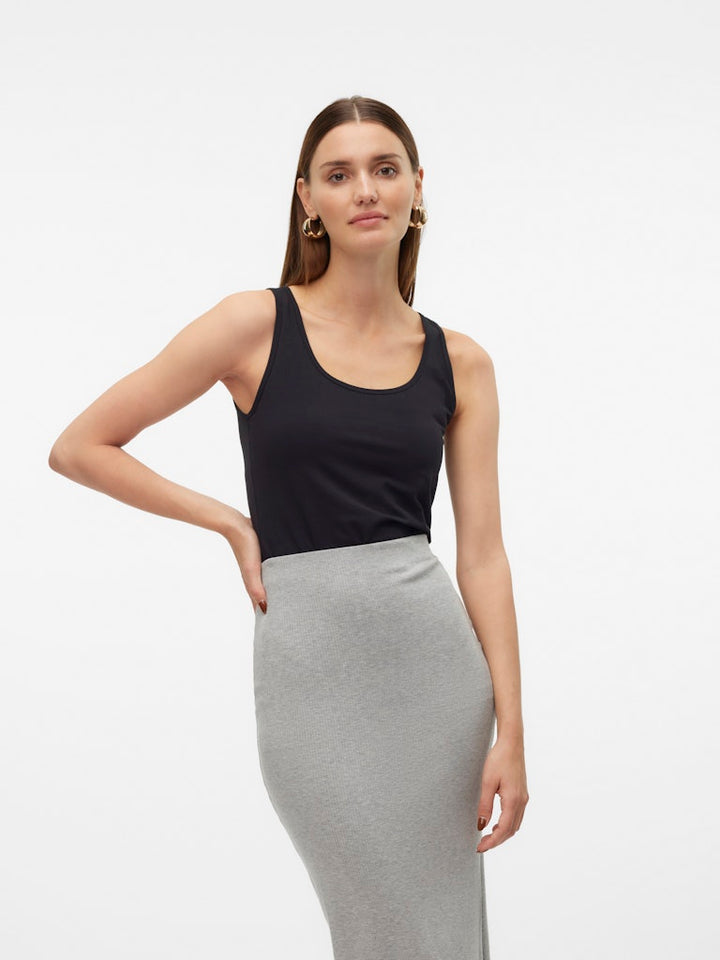 Vmlulu Long Tank Top Jrs Noos - Zwart