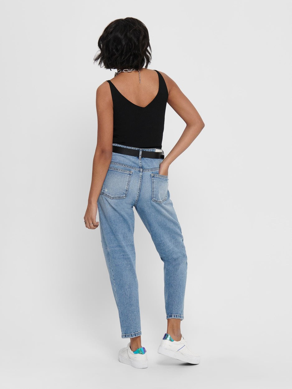 Jdynanna S/l Top Knt Noos - Zwart