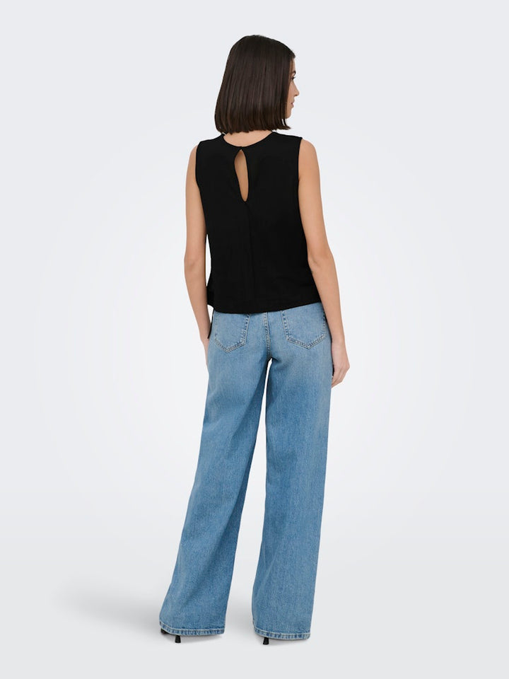 Jdyleslie S/l Bow Top Jrs Noos - Zwart
