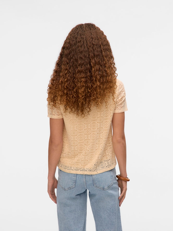 Vmmaya Ss V Neck Top Jrs - Wit