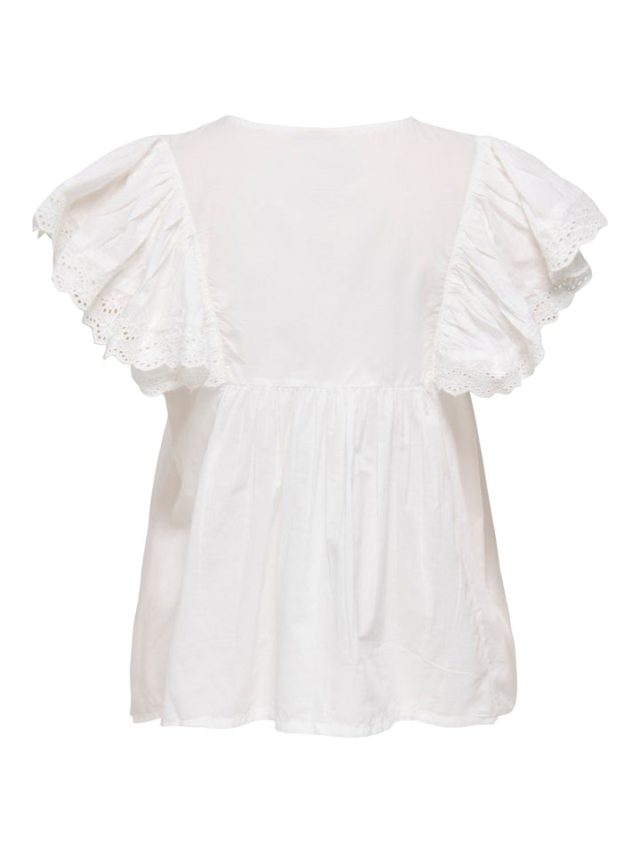 Jdysigga S/s Top Wvn - Off-white