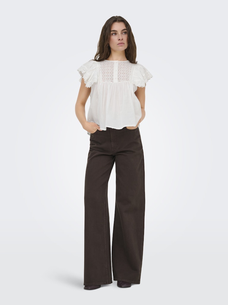 Jdysigga S/s Top Wvn - Off-white