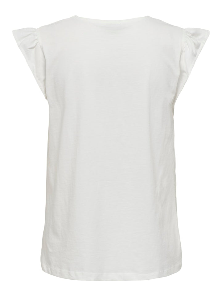 Jdyysta Life S/l Broderi Anglaise Top Jr - Off-white