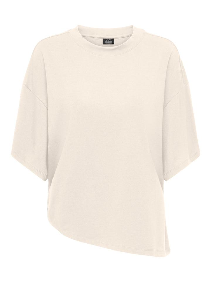 Jdyida S/s Assymetric Top Jrs - Ecru