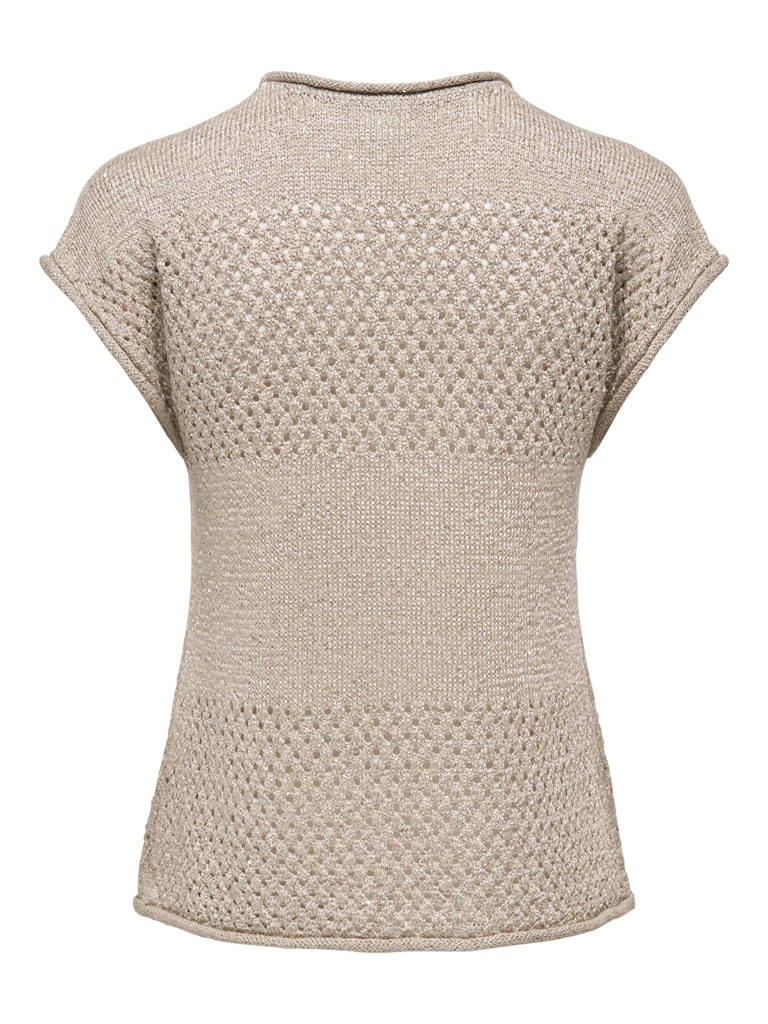 Jdymia S/s O-neck Sequin Pullover Knt - Zand