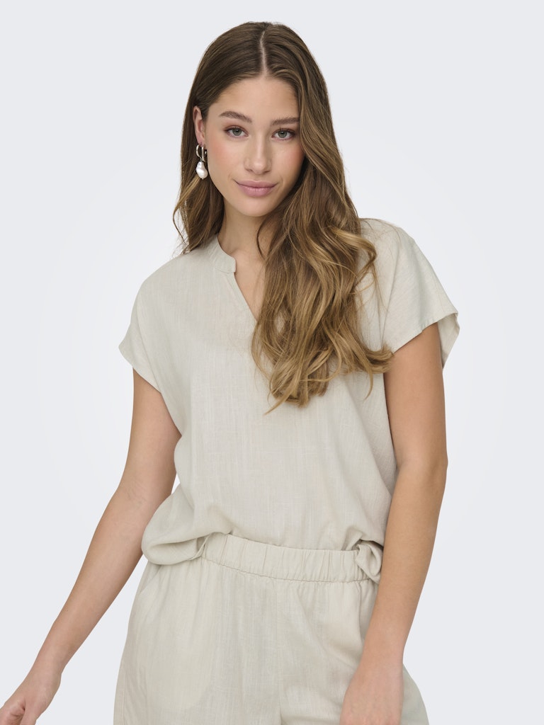 Jdycaya Lion Linen S/s Top Wvn Dia - Kit