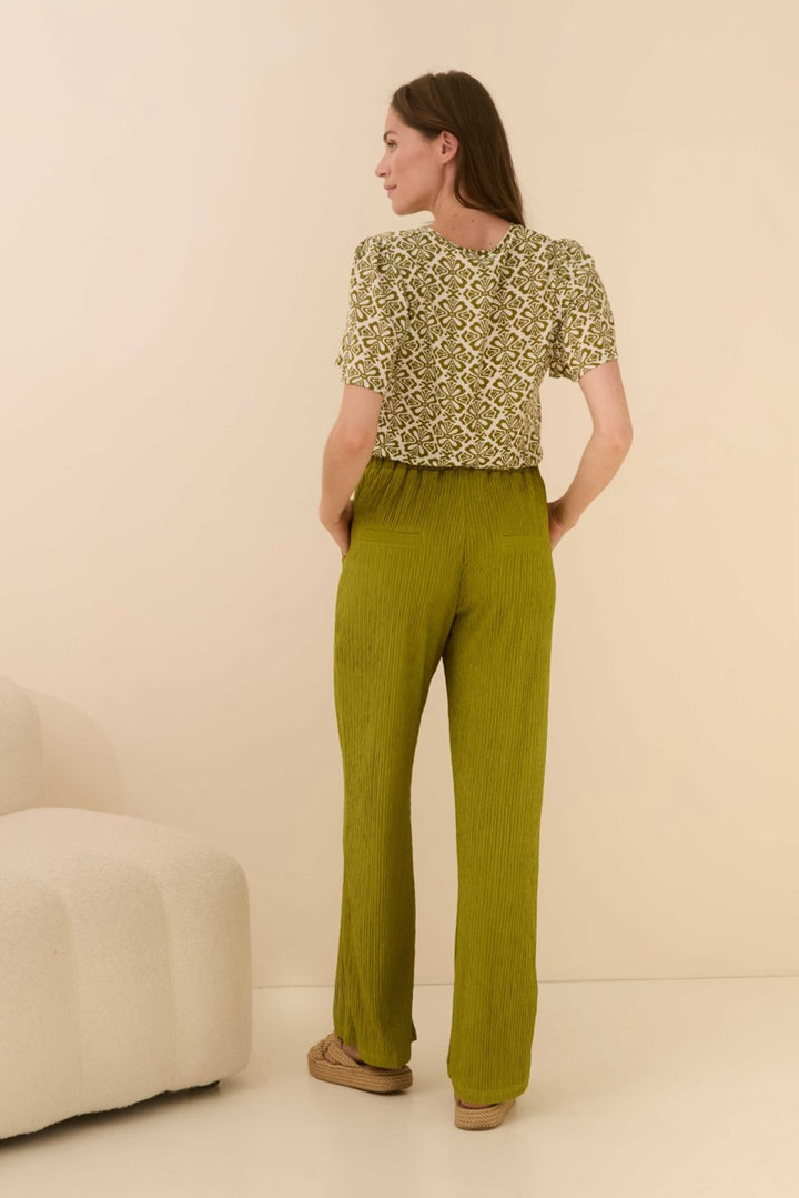 Blouse Bella - Groen Dessin