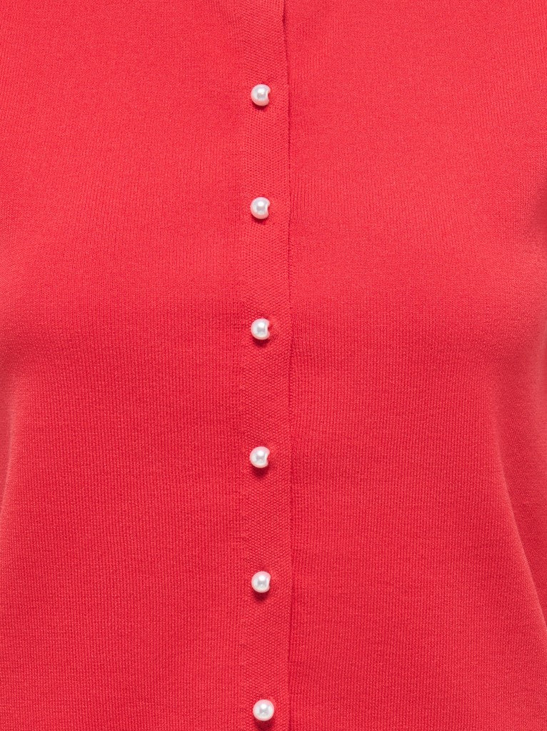 Jdyastra S/s Cardigan Knt - Rood