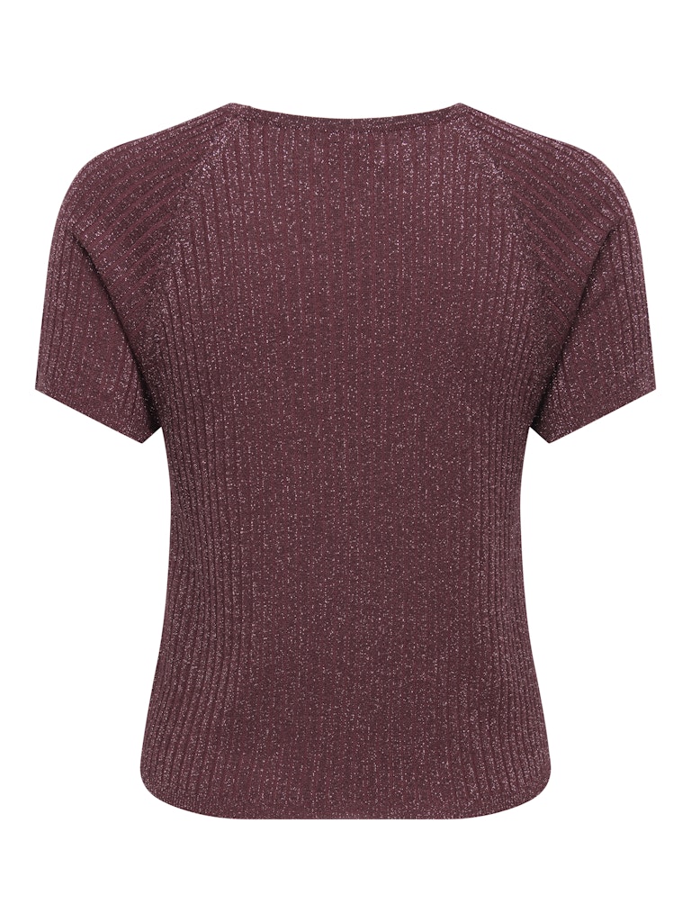Jdybodilla S/s Glitter Pullover Knt Noos - Bordeaux