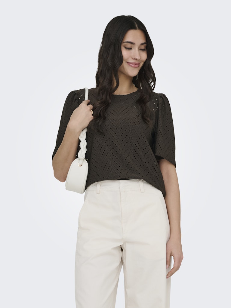 Jdycarla Cathinka S/s Top Jrs Noos - Bruin