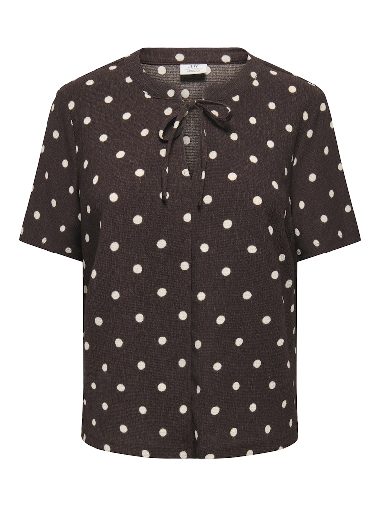 Jdydebbie Ss V Neck Top Jrs Dia - Bruin Dessin