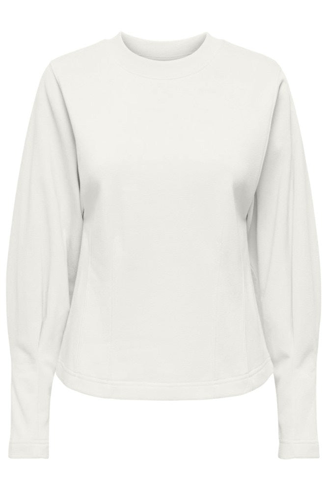 Jdycreame L/s Waisted Top Jrs - Off-white