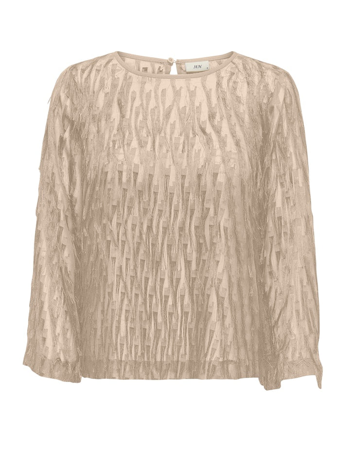 Jdyfleur Ls O-neck Top - Ecru