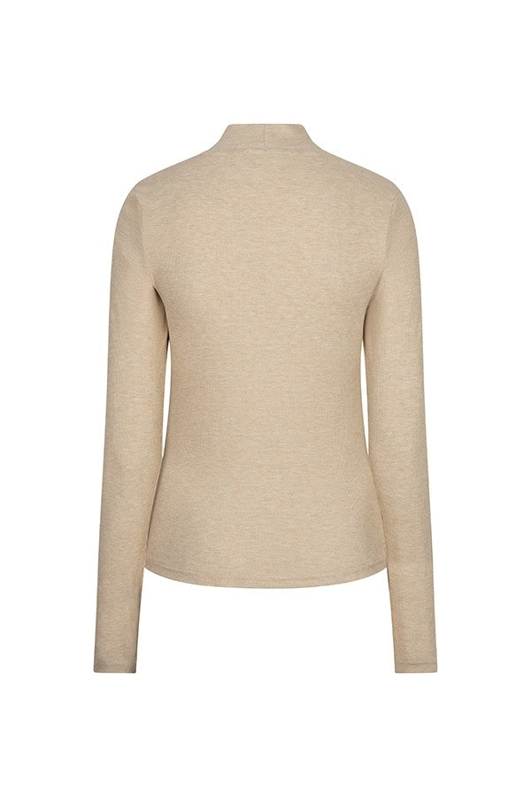 Top Havina - Knotted Collar - Zand