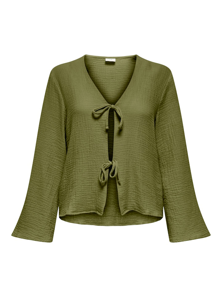 Jdytheis Life L/s Top Wvn Noos - Groen