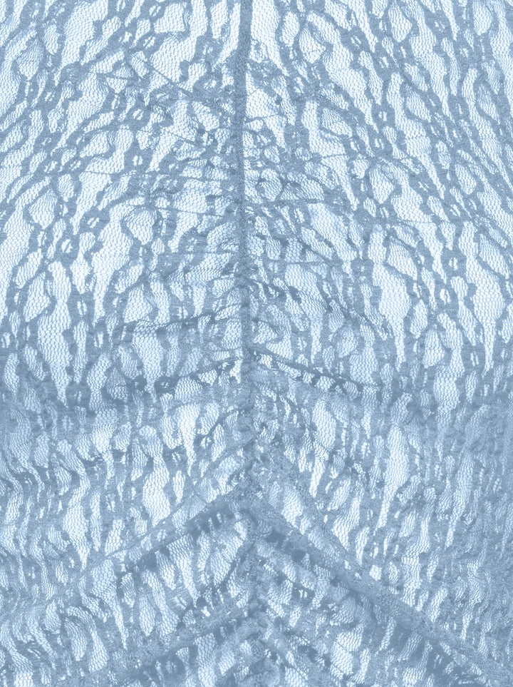 Jdylala L/s High Neck Lace Top Jrs - Lichtblauw