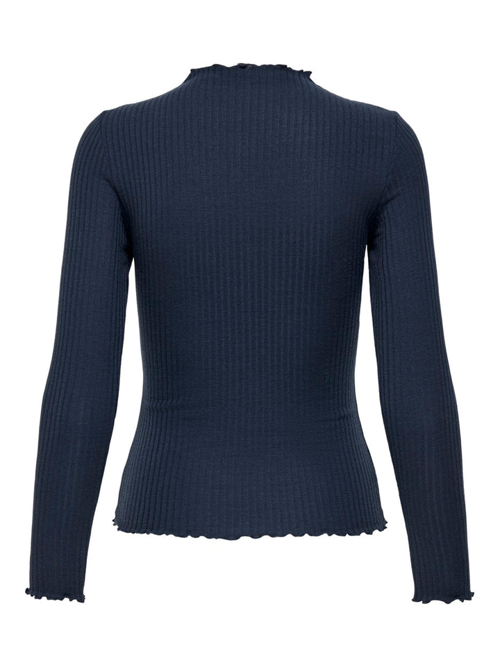 Onlemma L/s High Neck Top Noos Jrs - Rafblauw