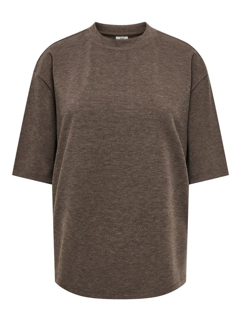 Jdyvita Life S/s O Neck Top Jrs Dia - Bruin Melee