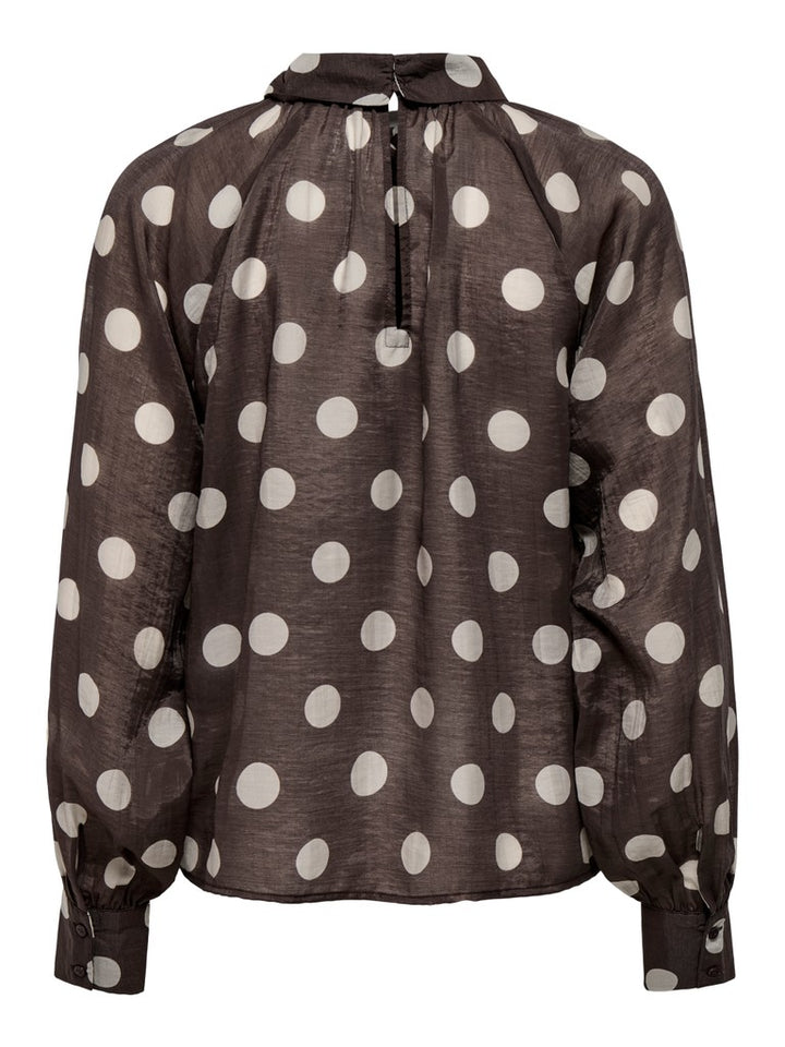 Jdyfay L/s Top Wvn - Bruin Dessin
