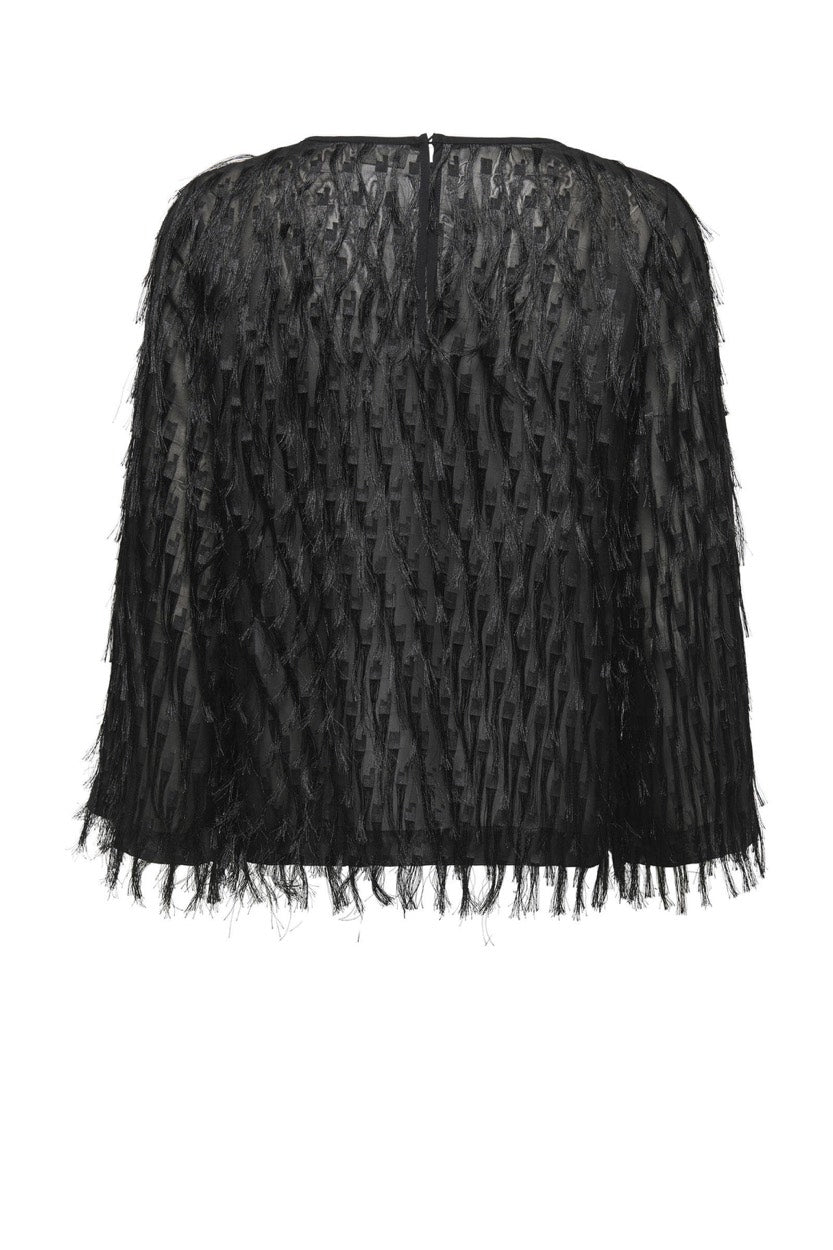 Jdyfleur Ls O-neck Top - Zwart
