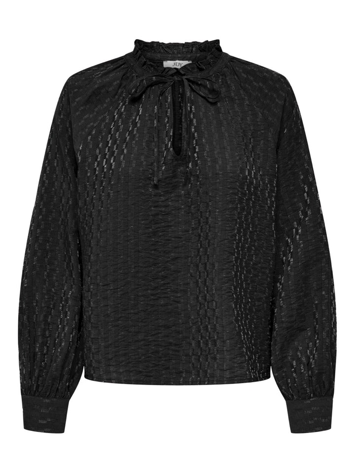 Jdyfina L/s Top Wvn - Zwart