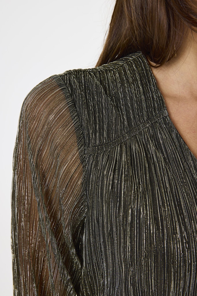 Lurex Top Ls - Goudkleurig