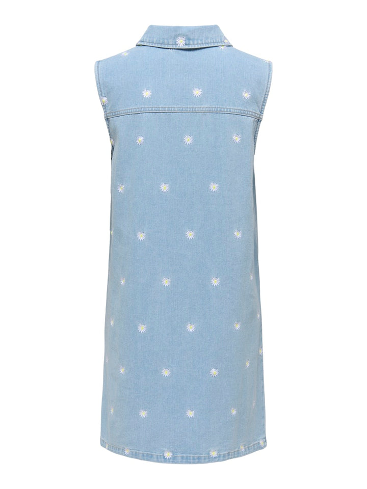 Onldaisy Sl Emb Dnm Dress Gua - Lichtblauw