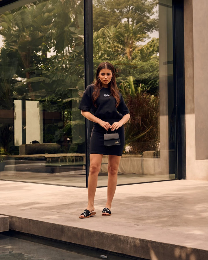 Luna T-shirt Dress - Zwart