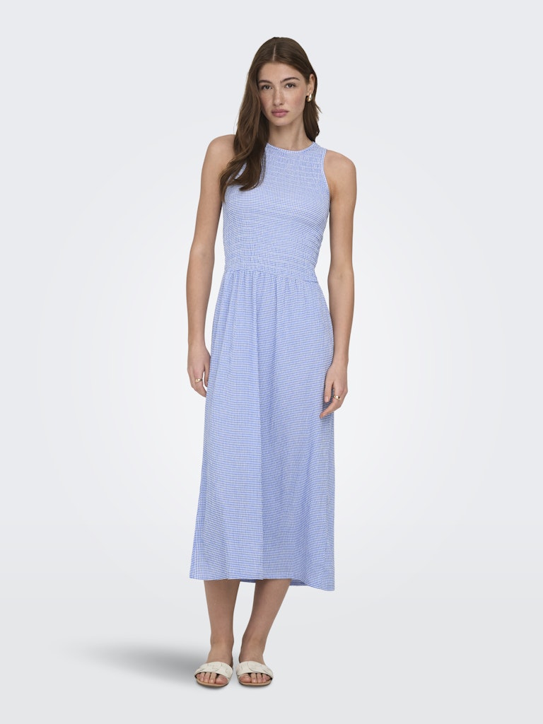 Onlcelle Life S/l Smock Dress Jrs - Blauw Dessin