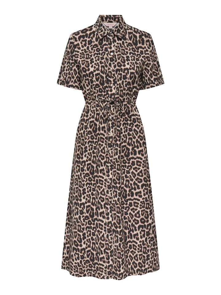 Onlaris Life 2/4 Shirt Dress Wvn Cc - Bruin Dessin