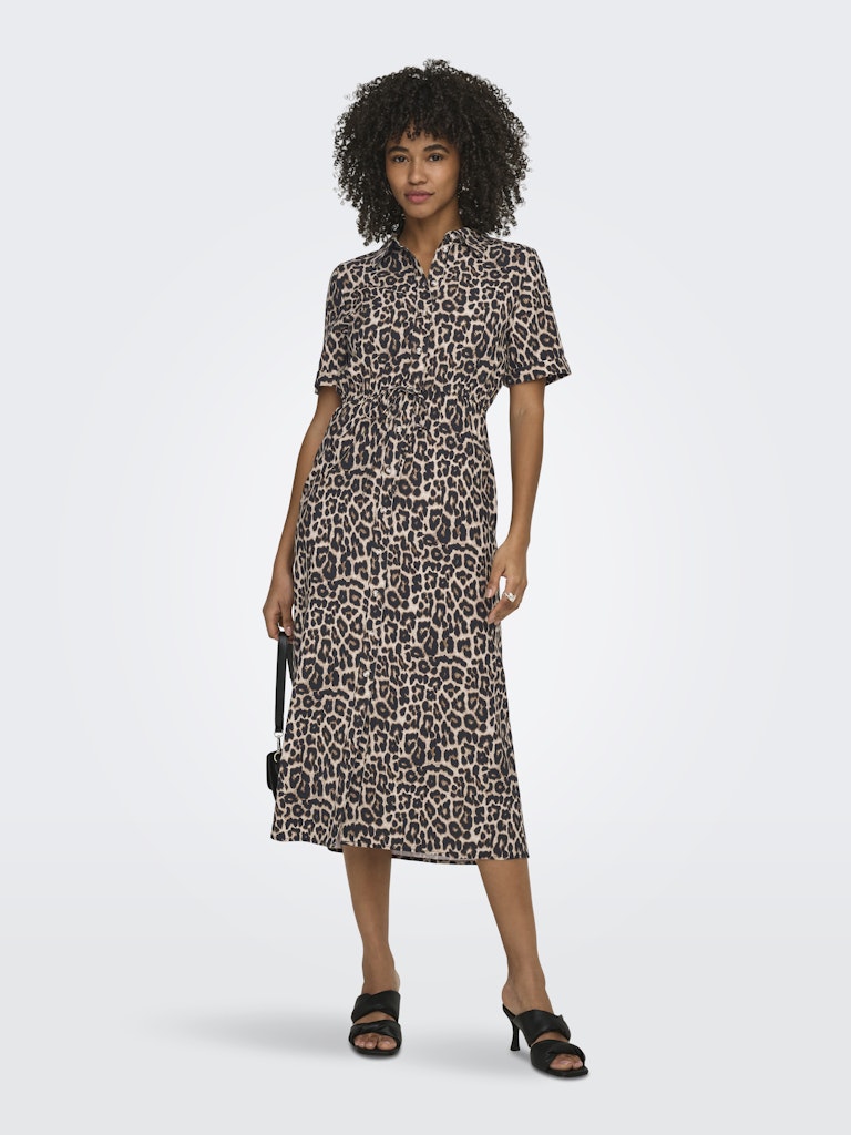 Onlaris Life 2/4 Shirt Dress Wvn Cc - Bruin Dessin