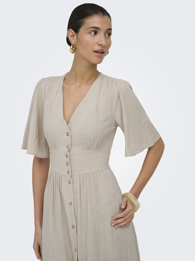 Onltizana 2/4 Midi Dress Wvn Noos - Beige