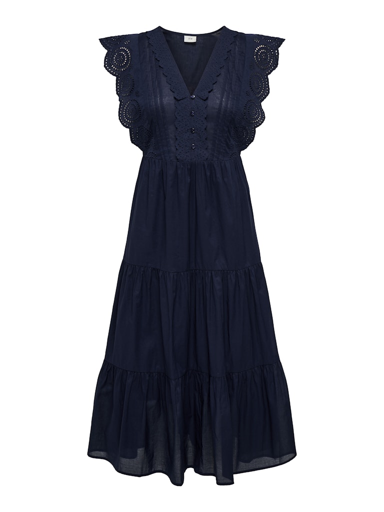 Jdysara S/l Lace Dress Wvn - Navy