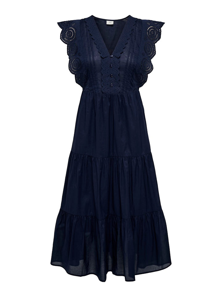 Jdysara S/l Lace Dress Wvn - Navy