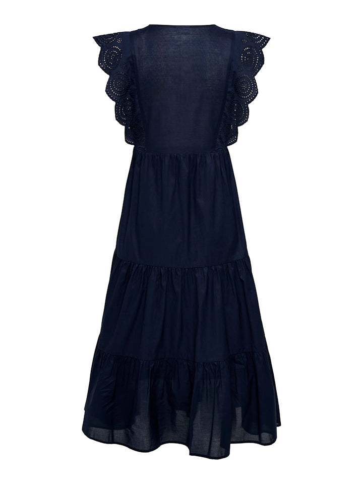 Jdysara S/l Lace Dress Wvn - Navy