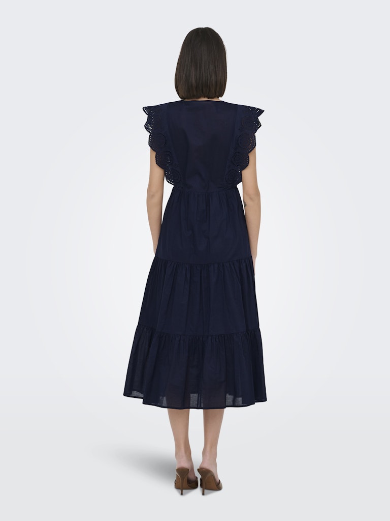 Jdysara S/l Lace Dress Wvn - Navy