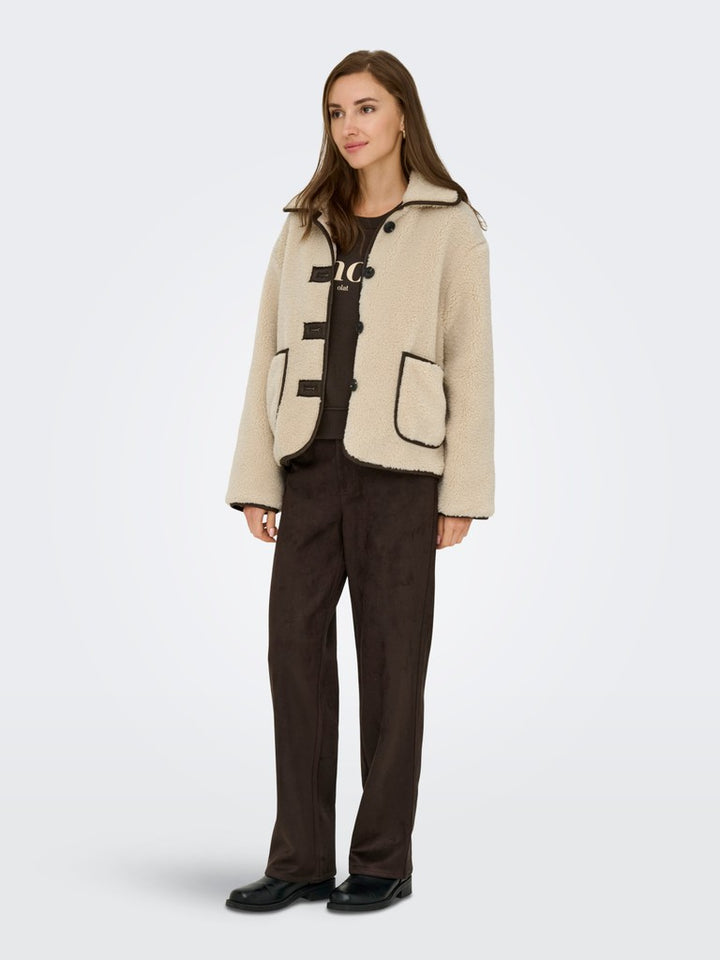 Jdynoella Life Teddy Jacket Otw Noos - Beige