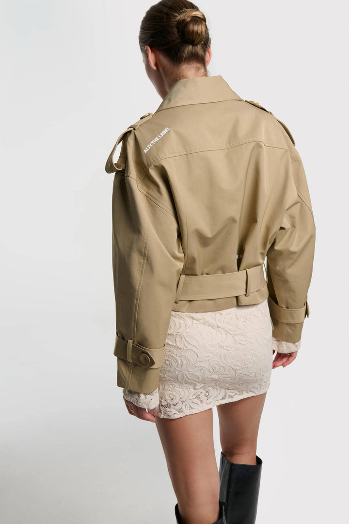 Short Alix Trench Coat - Zand