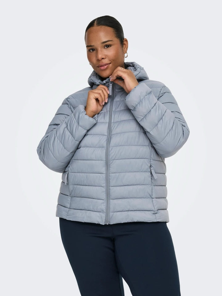 Onltahia Lw Quilted Hood Jkt Noos Otw - Lichtblauw