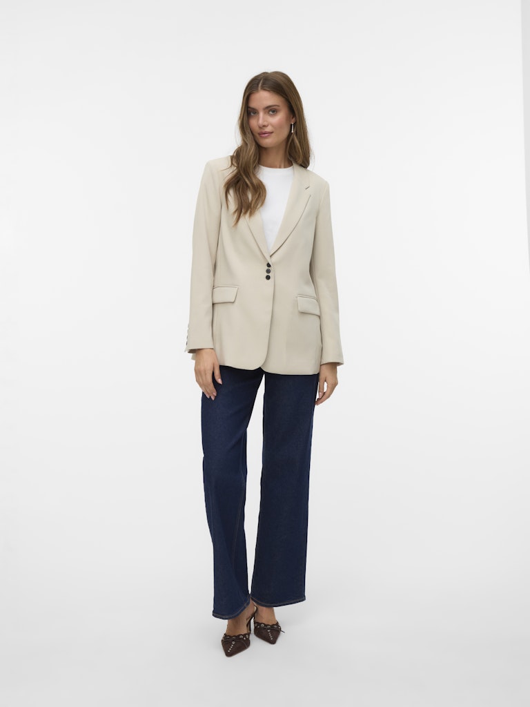 Vmphiline Ls Regular Blazer - Ecru